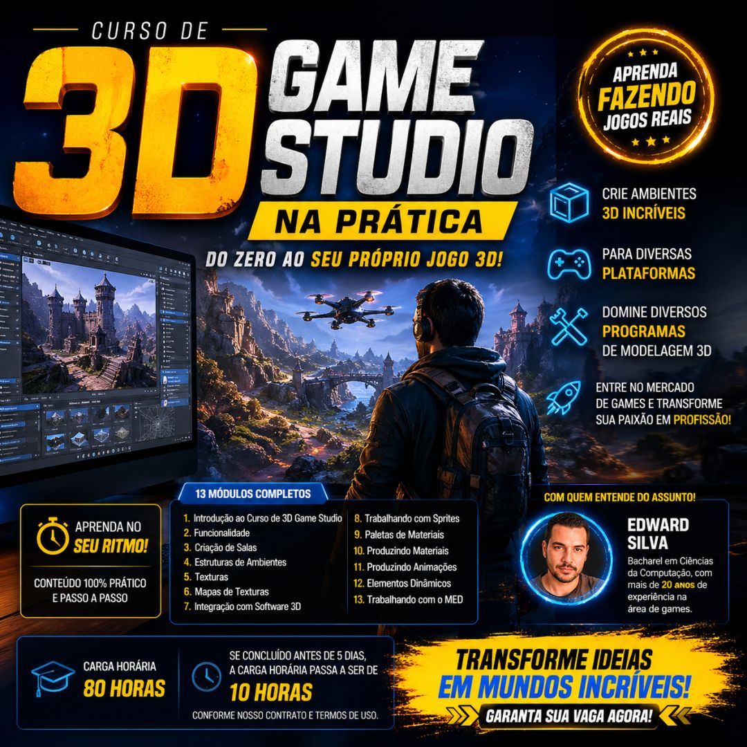Curso de 3D Game Studio na Prática