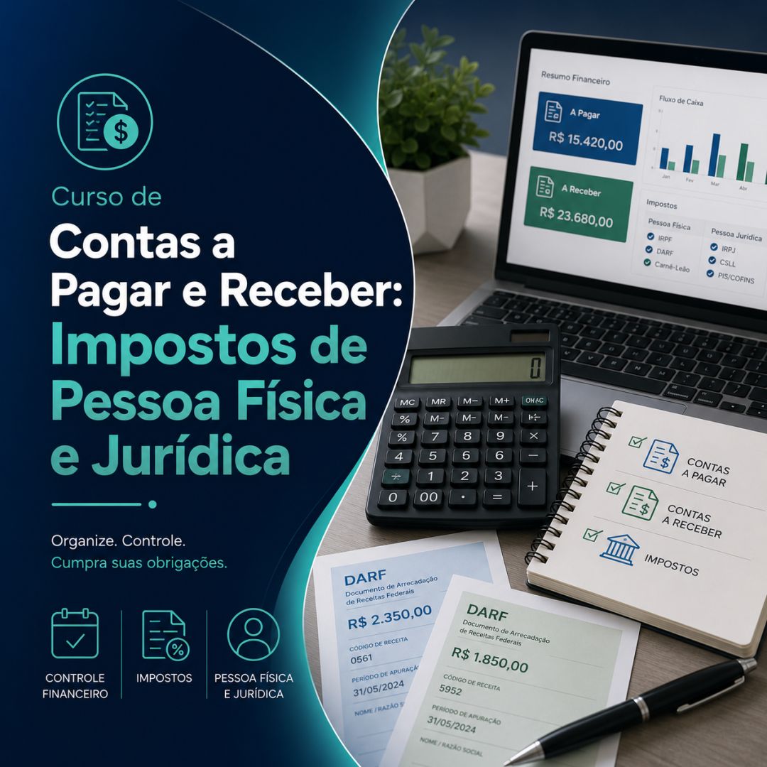 Curso de Contas a Pagar e Receber: Impostos de Pessoa Física e Jurídica