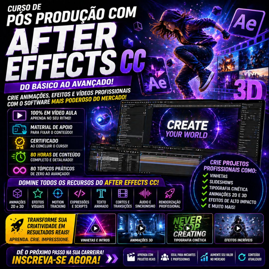 Curso de Pós Produção com After Effects CC